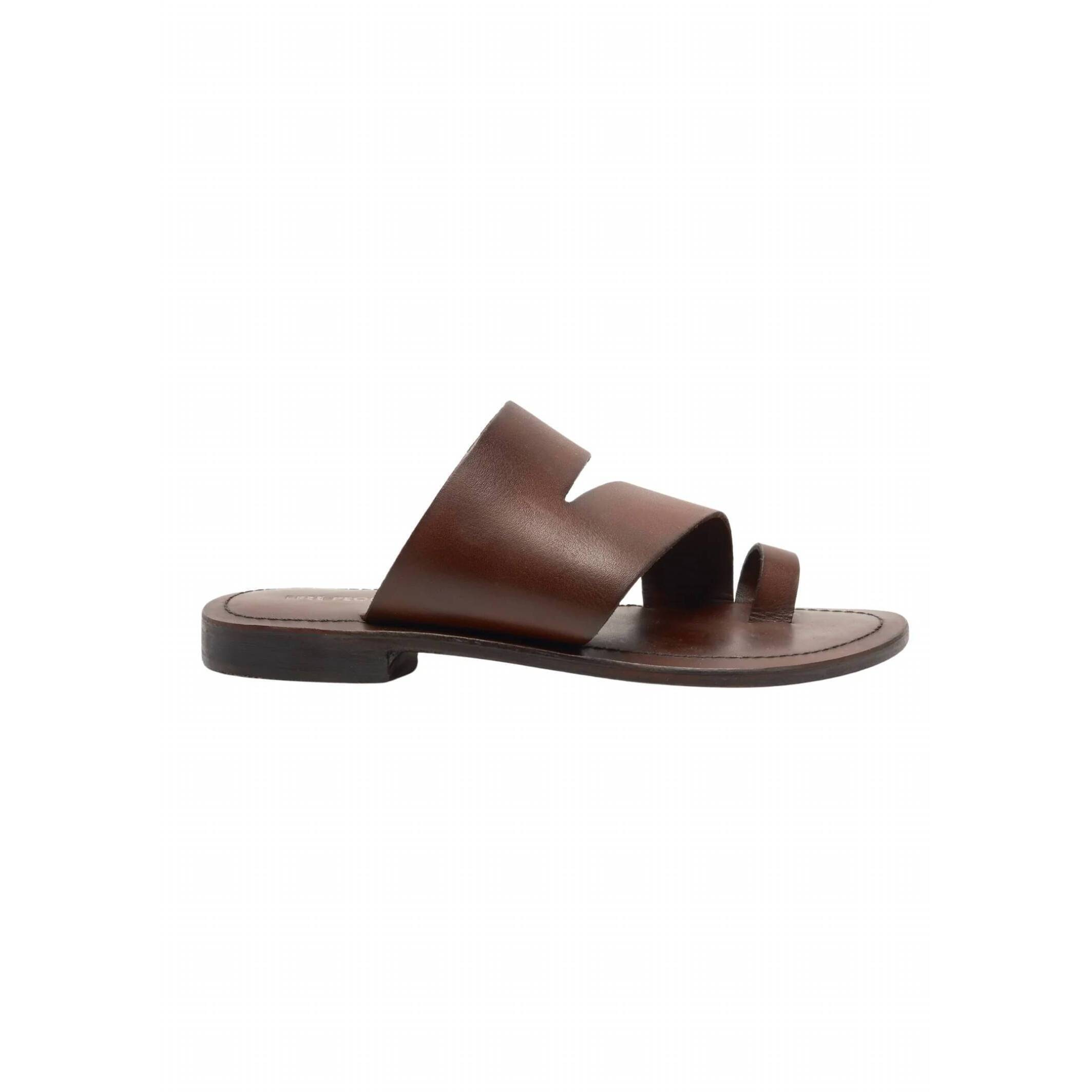New Free People Women's Abilene Top Loop Sandal In Oak Leather
